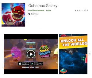 Gobsmax Galaxy mobile app game